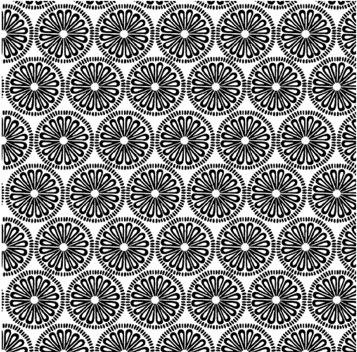 Ткань хлопок пэчворк черный, цветы, Benartex (арт. 1040099B)