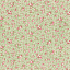 Ткань хлопок пэчворк зеленый розовый, мелкий цветочек цветы, Lecien (арт. 231741)