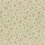 Ткань хлопок для пэчворка зеленый розовый, мелкий цветочек цветы, Lecien (арт. 231741)