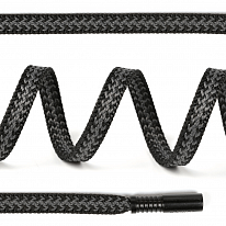 Шнурки плоские арт. SLF028.10 черный/серый 130 см