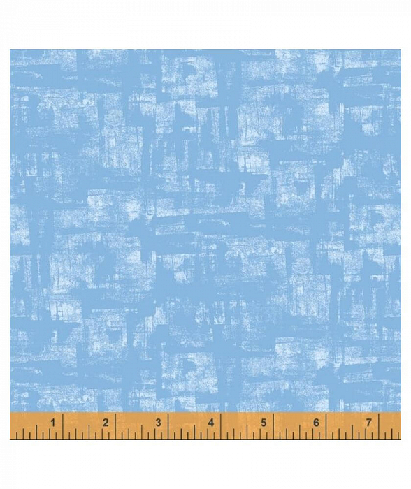 Ткань хлопок пэчворк голубой, фактура, Windham Fabrics (арт. 52782-19)