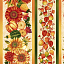 Ткань хлопок пэчворк разноцветные, полоски бордюры осень, Henry Glass (арт. 249464)