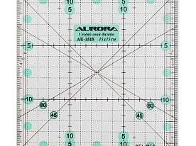Линейка для пэчворка Aurora AU-1515 15 х 15 см