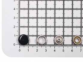 Кнопки непришивные Prym 390170 Джерси латунь 12 мм черный