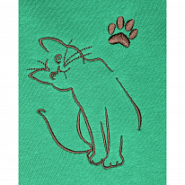 Дизайн для вышивки «Котик+Лапки»