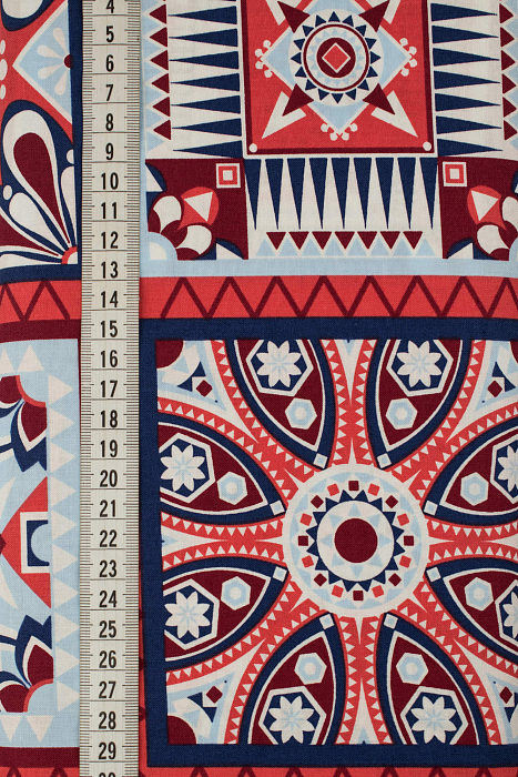 Ткань хлопок пэчворк разноцветные, необычные геометрия, ALFA (арт. 229652)