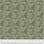 Ткань хлопок для пэчворка зеленый, винтаж дамаск, Windham Fabrics (арт. 54563-7)
