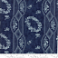 Ткань хлопок пэчворк синий, полоски цветы, Moda (арт. 14860 16)