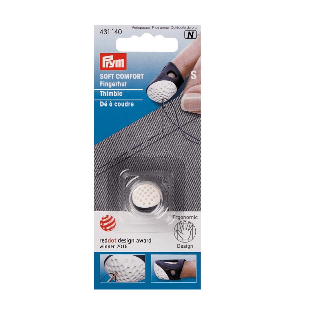 Наперсток Prym 431140 «Ergonomics» пластик размер 14 мм