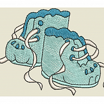 Дизайн для вышивки «Ботиночки»