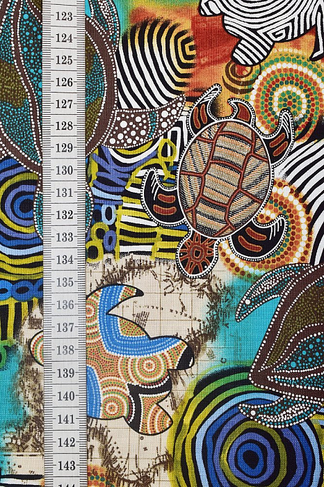 Ткань хлопок пэчворк разноцветные, морская тематика, ALFA (арт. )
