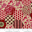 Ткань хлопок пэчворк красный, ложный пэчворк, Moda (арт. 13820 16)