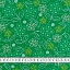 Ткань хлопок для пэчворка зеленый, цветы, ALFA (арт. 5416-11)