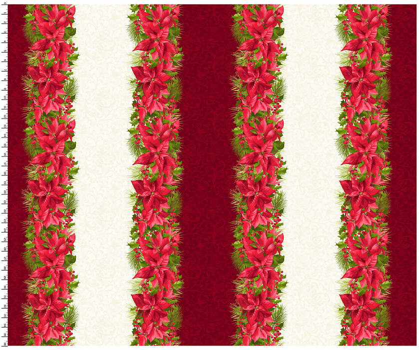 Ткань хлопок пэчворк красный белый, новый год, Maywood Studio (арт. 244339)
