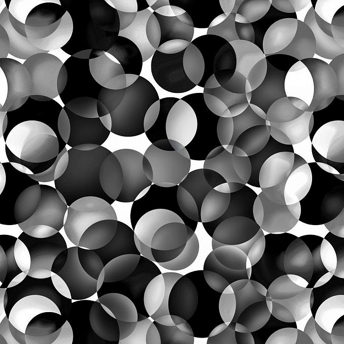 Ткань хлопок пэчворк черный, геометрия, Henry Glass (арт. 2049W-99)