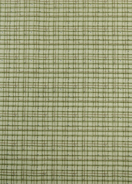 Ткань хлопок пэчворк травяной, клетка, General Fabrics (арт. 83007)
