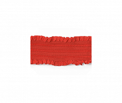Тесьма эластичная Идеал декоративная 70 мм, красный