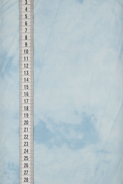 Ткань хлопок пэчворк голубой, муар, ALFA (арт. 232251)