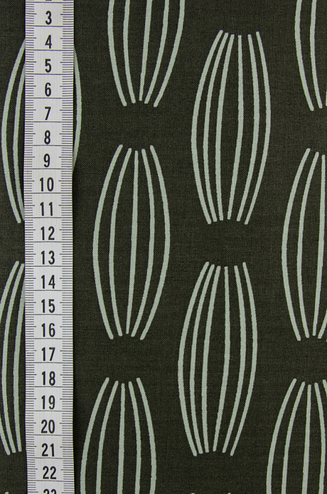 Ткань хлопок пэчворк травяной, полоски необычные, ALFA (арт. 179938)