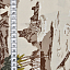 Ткань хлопок пэчворк коричневый, путешествия природа, ALFA (арт. AL-10668)