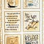 Ткань хлопок для пэчворка бежевый, цветы фактура, Blank Quilting (арт. 5416-11)