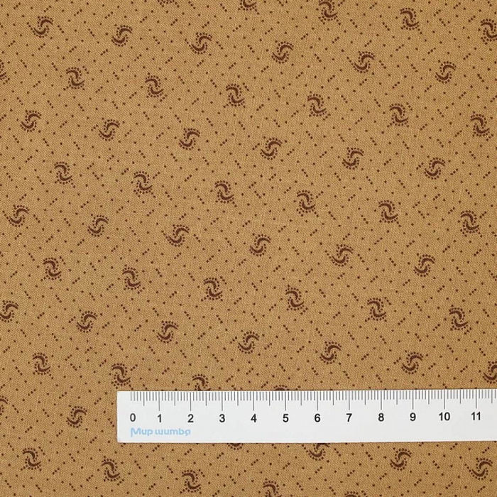 Ткань хлопок пэчворк коричневый, фактура, Henry Glass (арт. 2944-35)