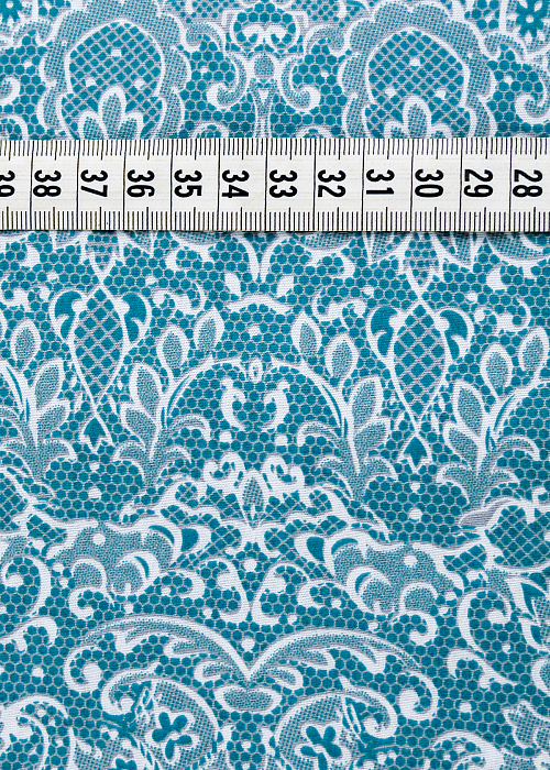 Ткань хлопок пэчворк бирюзовый, , ALFA C (арт. 128583)