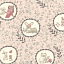 Ткань фланель пэчворк розовый бежевый, животные, Timeless Treasures (арт. 235397)