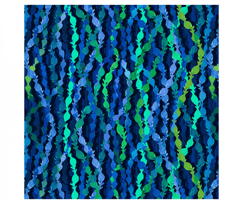 Ткань хлопок пэчворк синий, морская тематика, Studio E (арт. 5788-77)