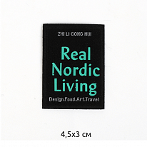 Аппликация пришивная «Real Nordic Living», черный