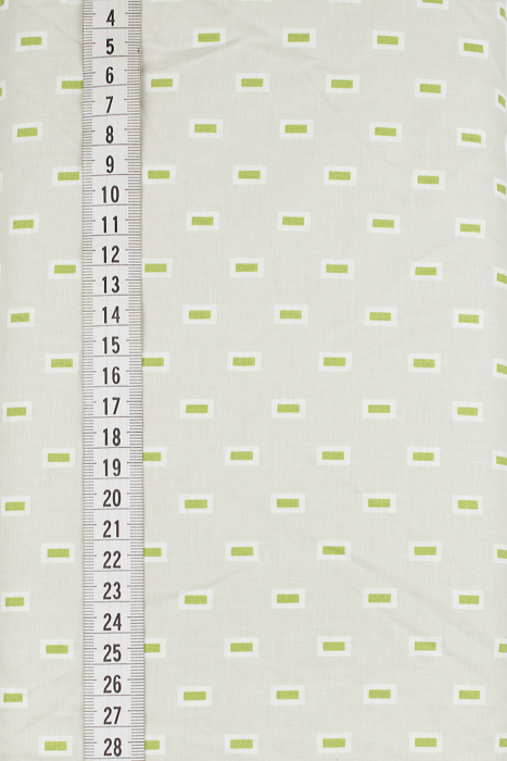Ткань хлопок пэчворк зеленый серый, геометрия, ALFA (арт. 234745)