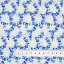 Ткань хлопок пэчворк синий, цветы, Benartex (арт. 1345152B)
