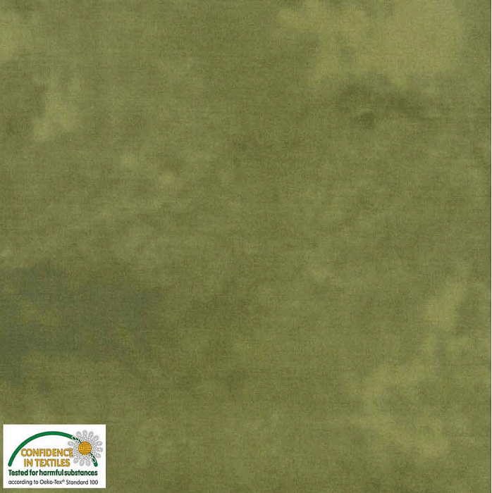 Ткань хлопок пэчворк болотный зеленый, однотонная, Stof (арт. 4516-804)