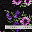 Ткань хлопок пэчворк черный, цветы завитки, Benartex (арт. 10420P12B)