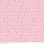 Ткань хлопок пэчворк розовый, надписи, Riley Blake (арт. C7614-PINK)