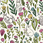Ткань хлопок пэчворк разноцветные, цветы коты и кошки, Windham Fabrics (арт. )