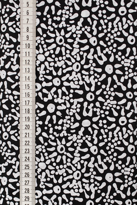 Ткань хлопок пэчворк белый черный, необычные, ALFA (арт. 243131)