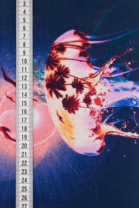 Ткань хлопок пэчворк разноцветные, морская тематика, ALFA (арт. 213173)