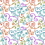 Ткань хлопок пэчворк белый разноцветные, завитки, Henry Glass (арт. 2126M-11)