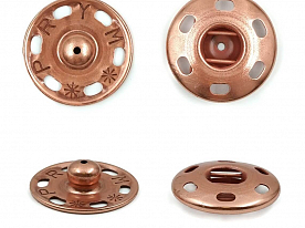 Кнопки пришивные Prym 341801 латунь 21 мм розовое золото