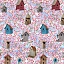 Ткань хлопок для пэчворка для одежды розовый, птицы и бабочки, Blank Quilting (арт. 8930P-99)