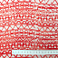 Ткань хлопок пэчворк красный, полоски необычные геометрия батик, Moda (арт. 4357 16)