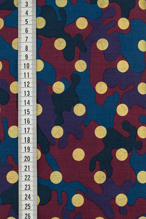 Ткань хлопок пэчворк разноцветные, необычные горох и точки, ALFA (арт. 212892)