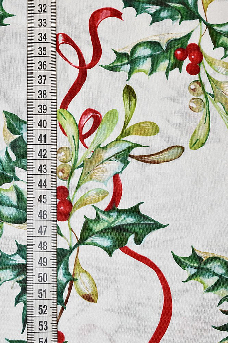 Ткань хлопок пэчворк разноцветные, фактура новый год, Michael Miller (арт. CX5435-BERR)