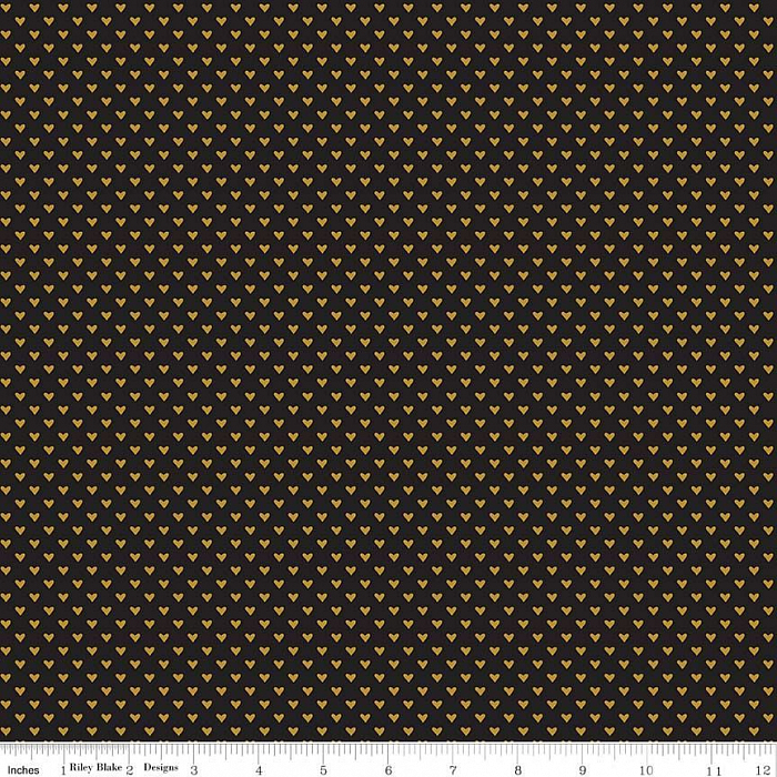Ткань хлопок пэчворк коричневый, с блестками, Riley Blake (арт. SC7624-BLACK)