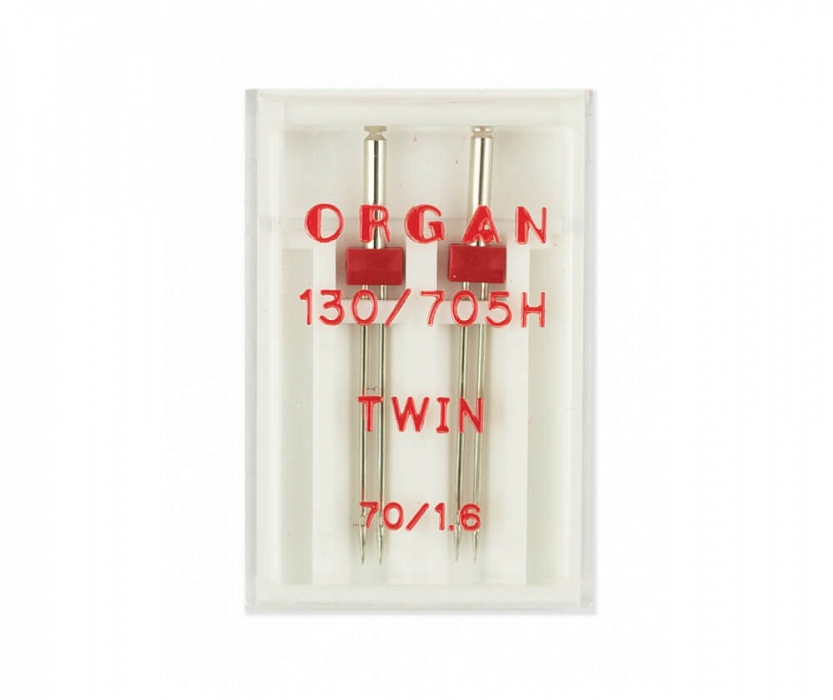 Иглы стандартные Organ двойные № 70/1,6 2 шт.