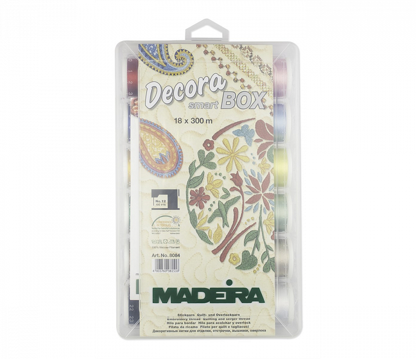 Набор ниток для вышивки Madeira арт. 8084 Decora №12 18 х 300 м