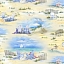 Ткань хлопок для пэчворка разноцветные, морская тематика, Elizabeth`s (арт. 6502 SAND)