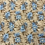 Ткань хлопок для пэчворка для одежды коричневый, цветы, Windham Fabrics (арт. 53890-2)