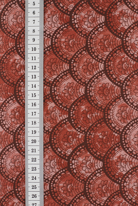 Ткань хлопок пэчворк бордовый, необычные, ALFA (арт. 225579)